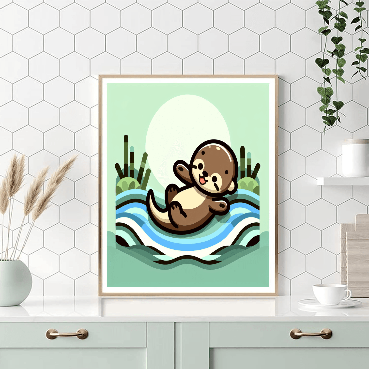 Exploring Otter Painting Number Kit