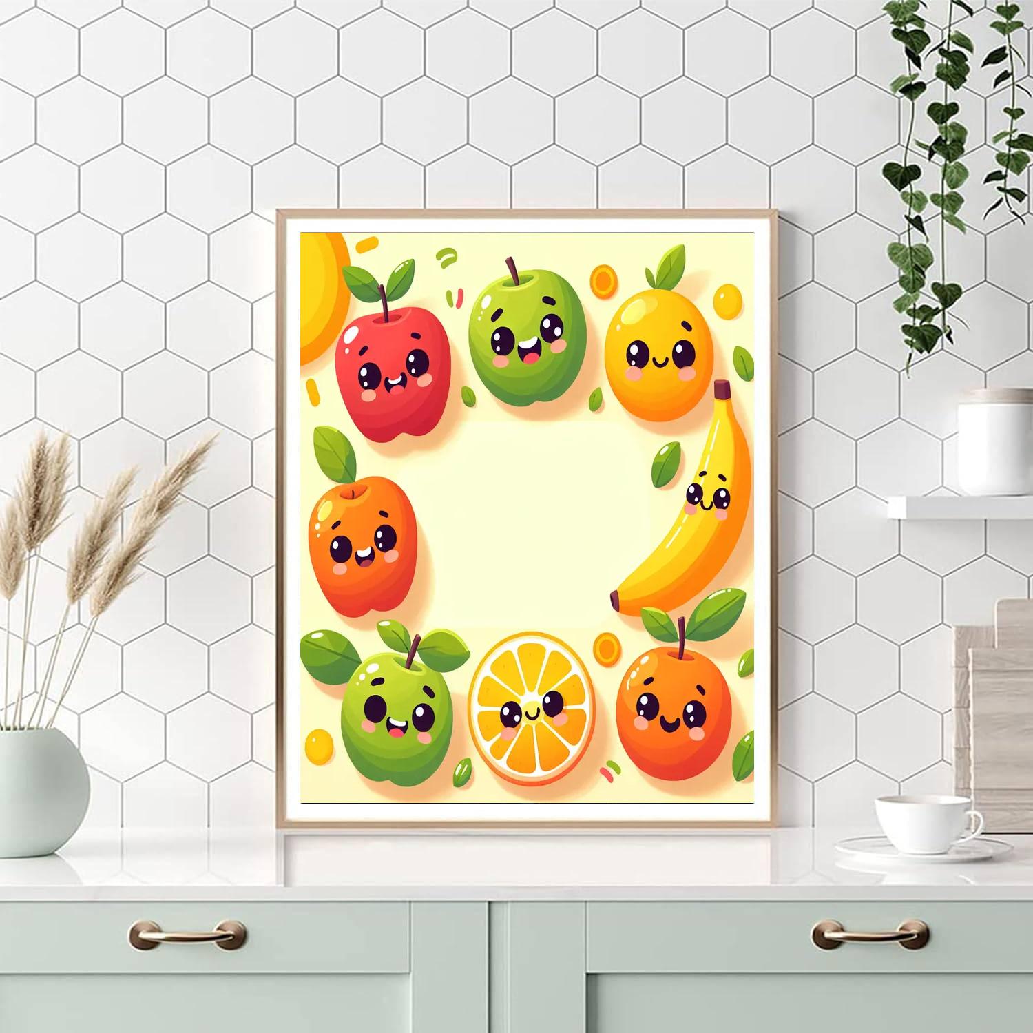 Fun Fruits Numbered Painting Kits