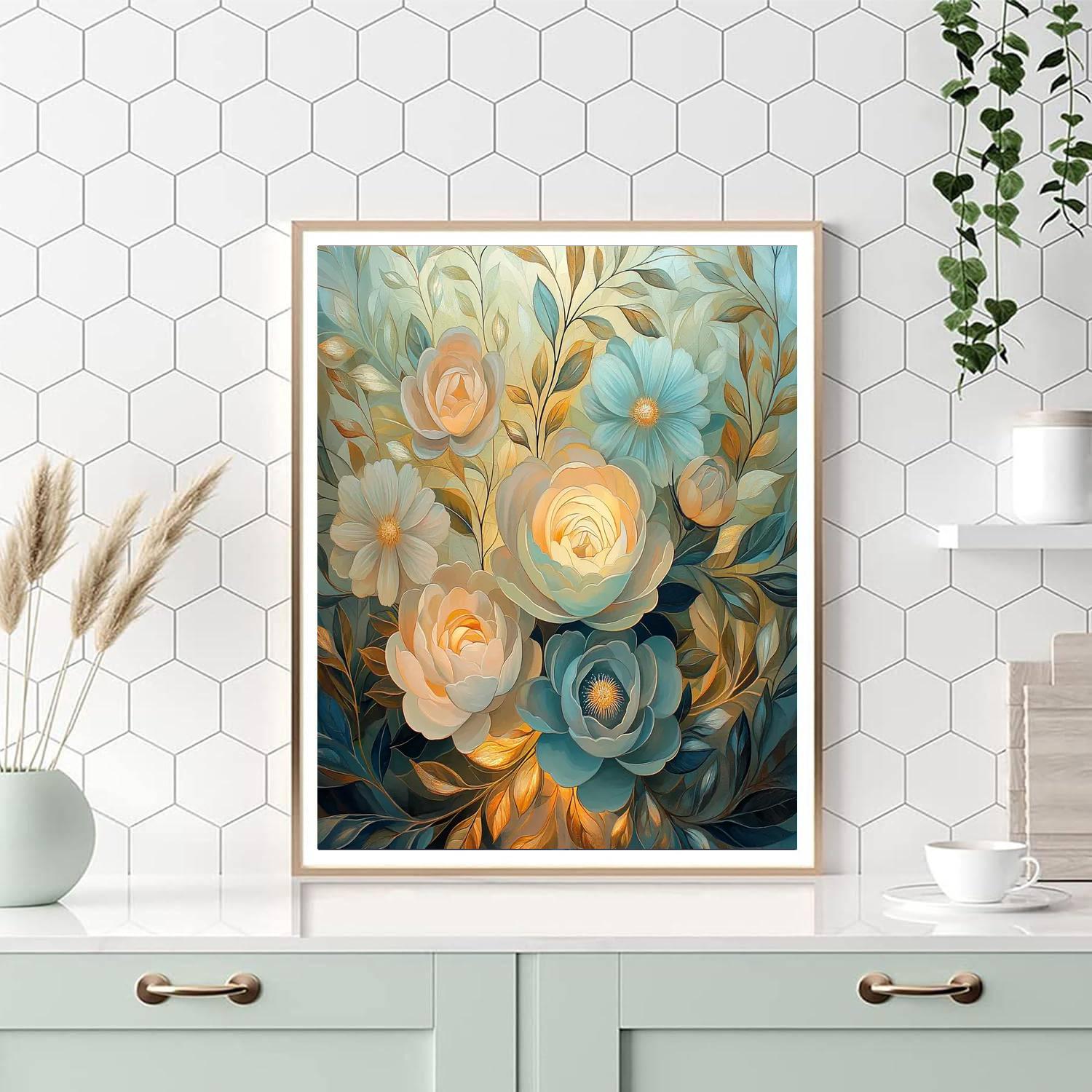 Alphonse Mucha Inspired Floral Symphony Of Light  Paint By Numbers Kits