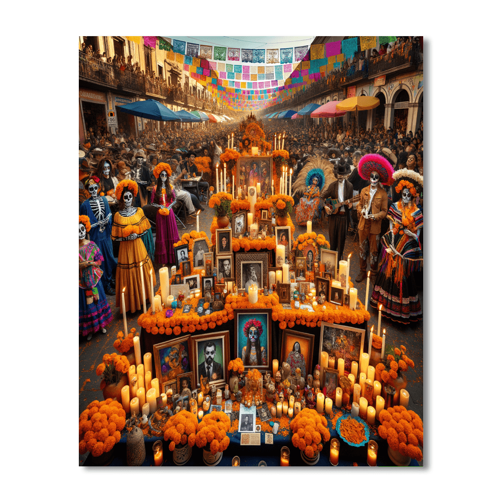 Festival Of The Dead - Mexico Paint By Number
