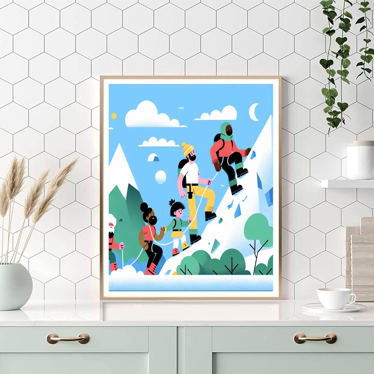 Daring Mountain Expedition Paint By Numbers Kits