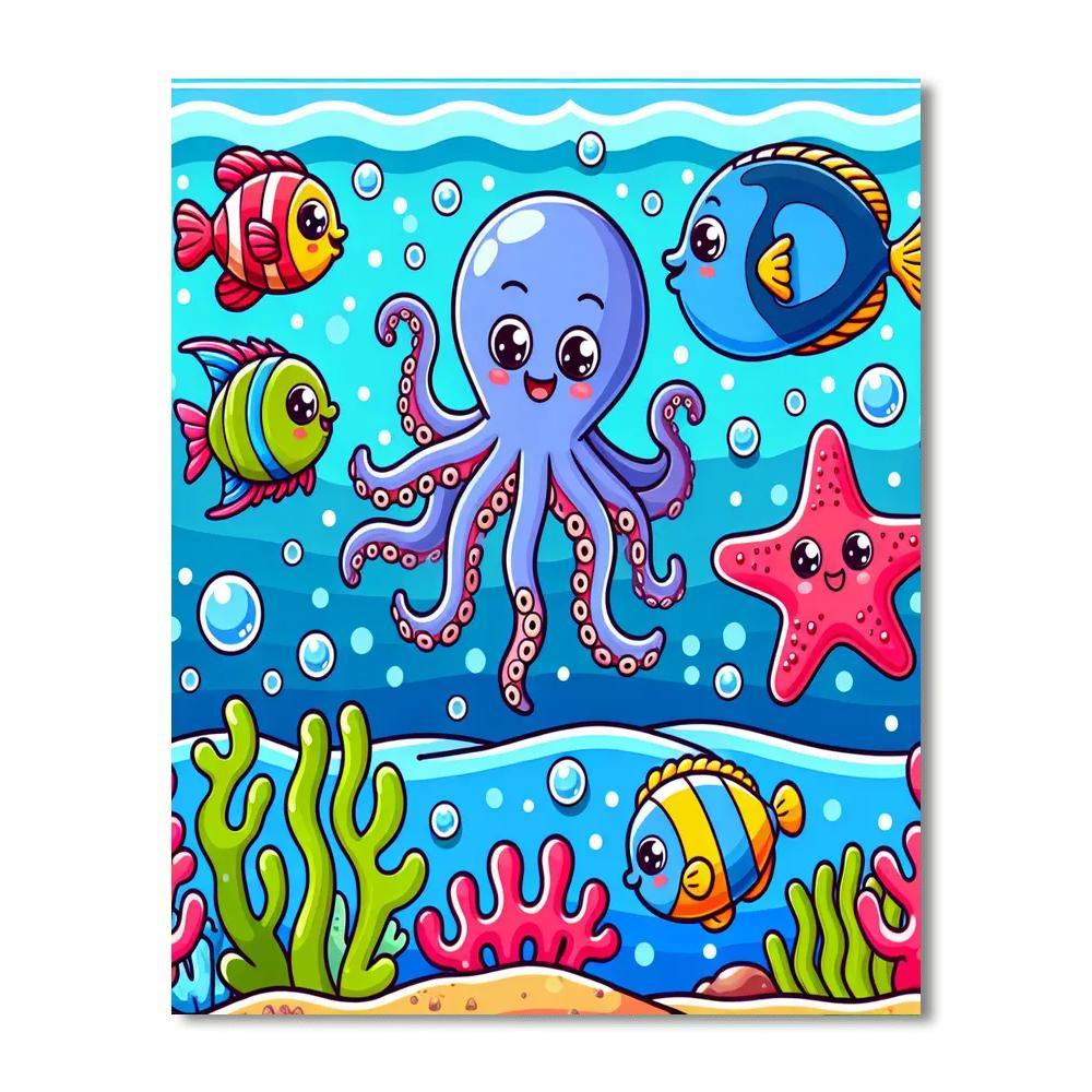 Cheery Ocean Adventure Painting By Numbers Kit