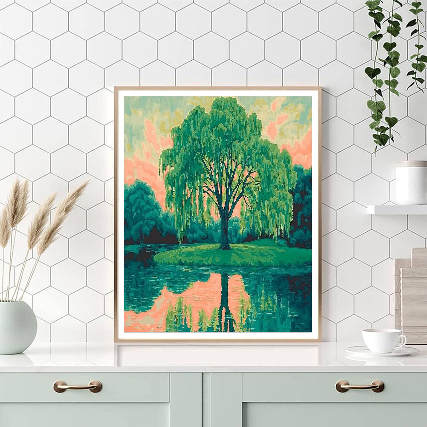 Under The Willow Tree DIY Paint By Numbers