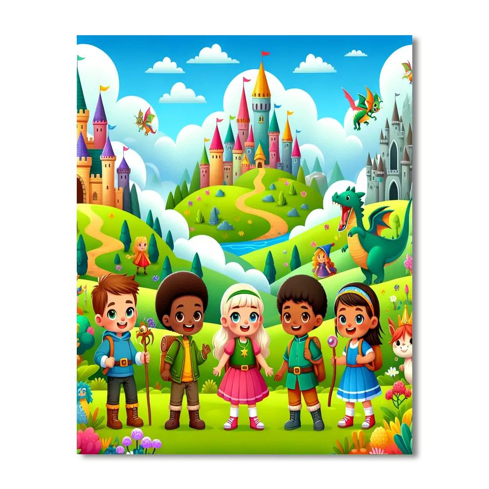 Exploring Magical Worlds Paint By Numbers Art