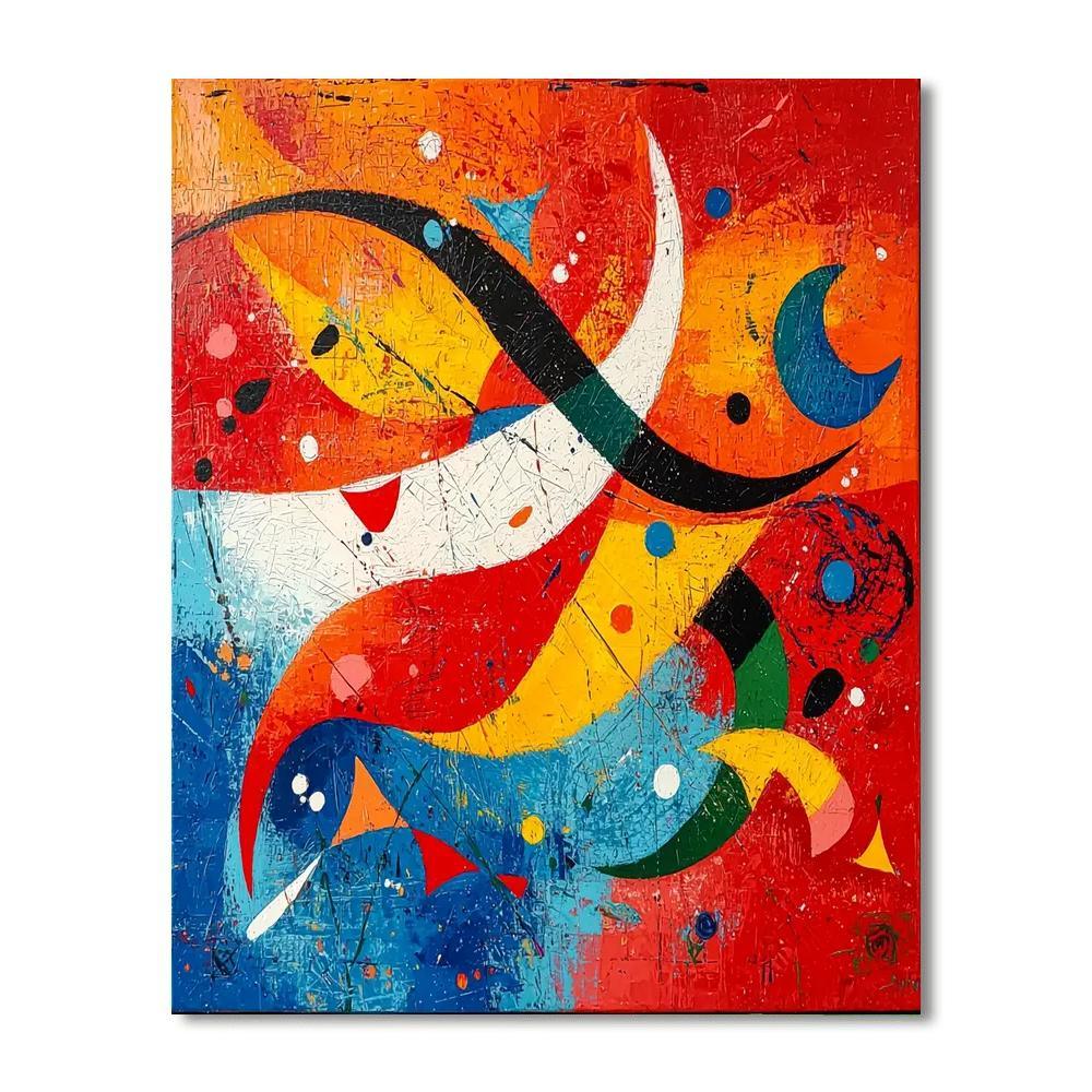 Joan Miró Inspired Fragments Of Joy  Paint By Numbers Art