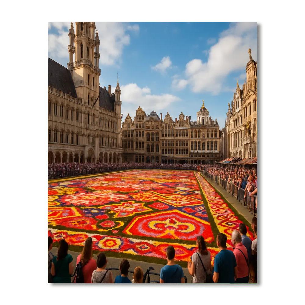 The Flower Carpet Number Painting