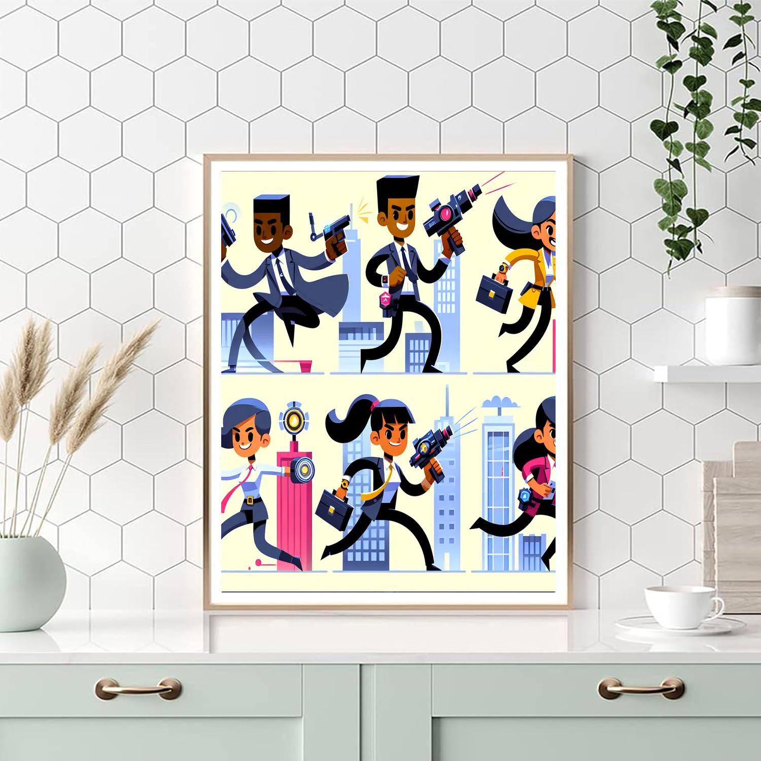 Secret Agents In Action Paint By Numbers Kits