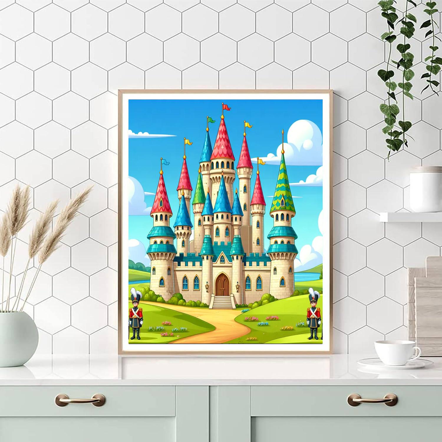 Royal Castle Fantasy Paint By Numbers Art