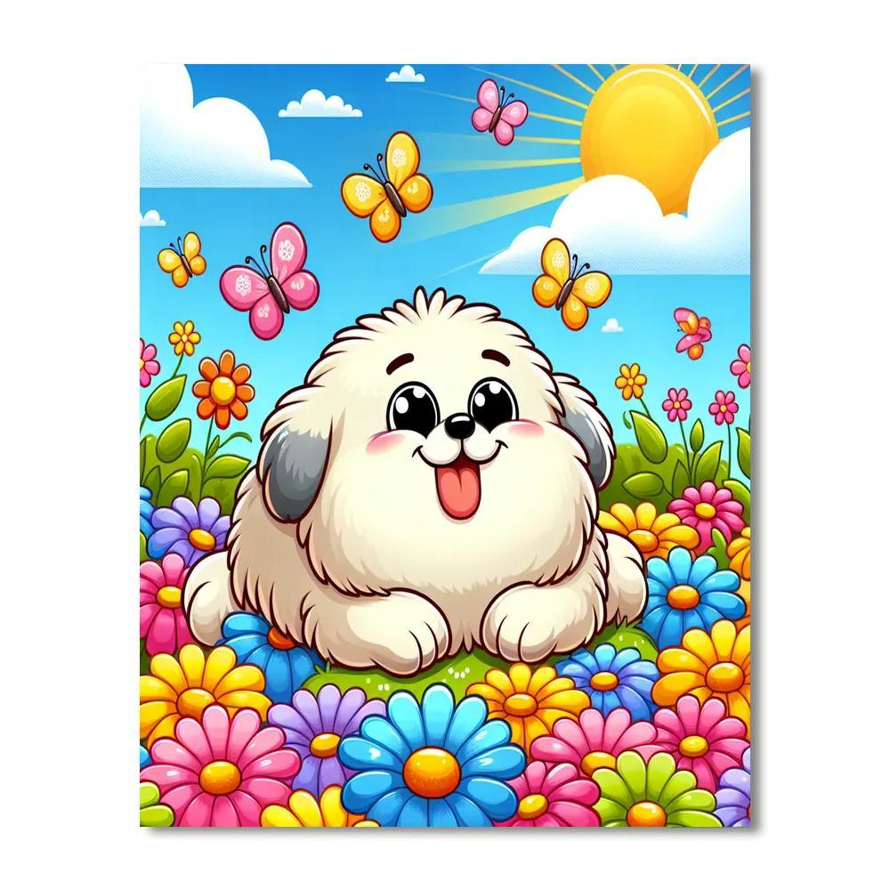 Daisy The Dreaming Dog Paint By Number