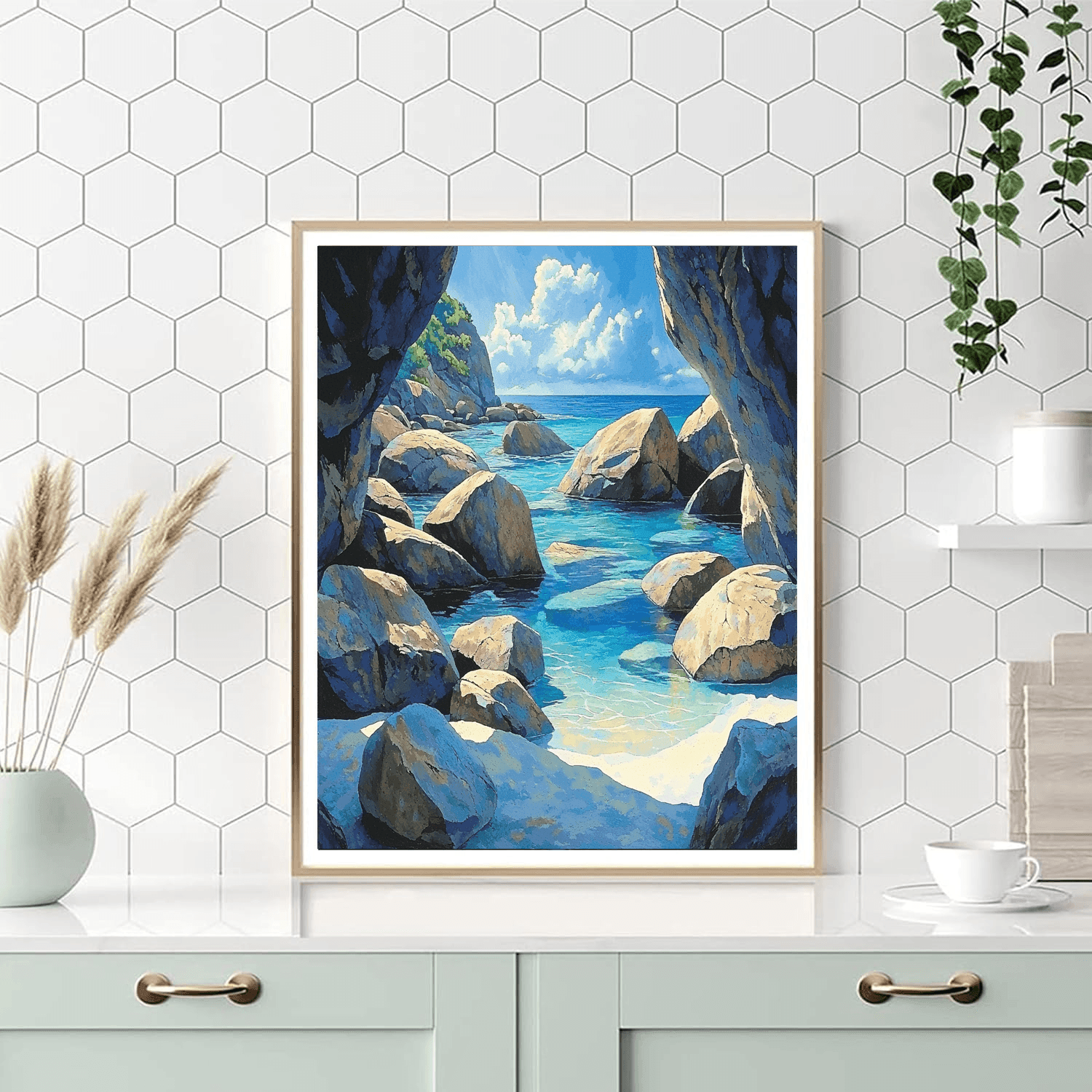 The Baths - Virgin Gorda, British Virgin Islands Paint By Numbers Kits