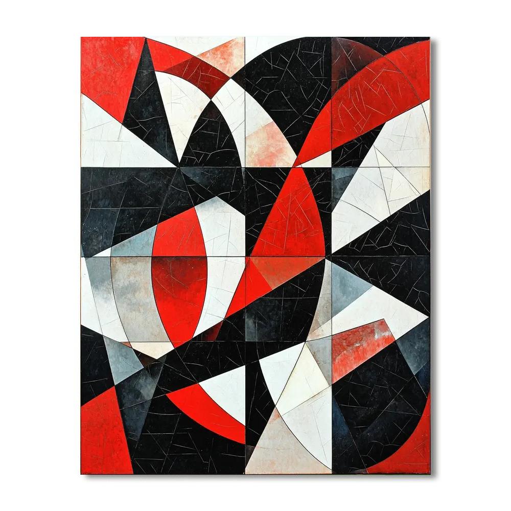 Kazimir Malevich Inspired Fragmented Patterns  Paint By Numbers