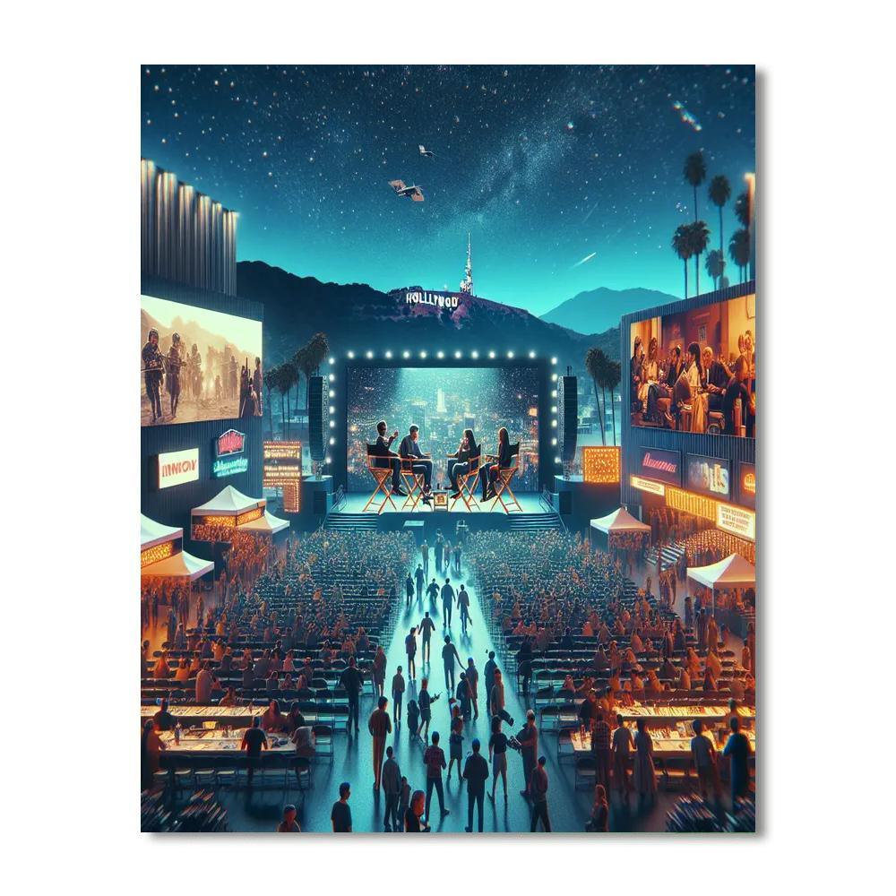 Los Angeles Film Festival - Los Angeles, Usa Number Painting