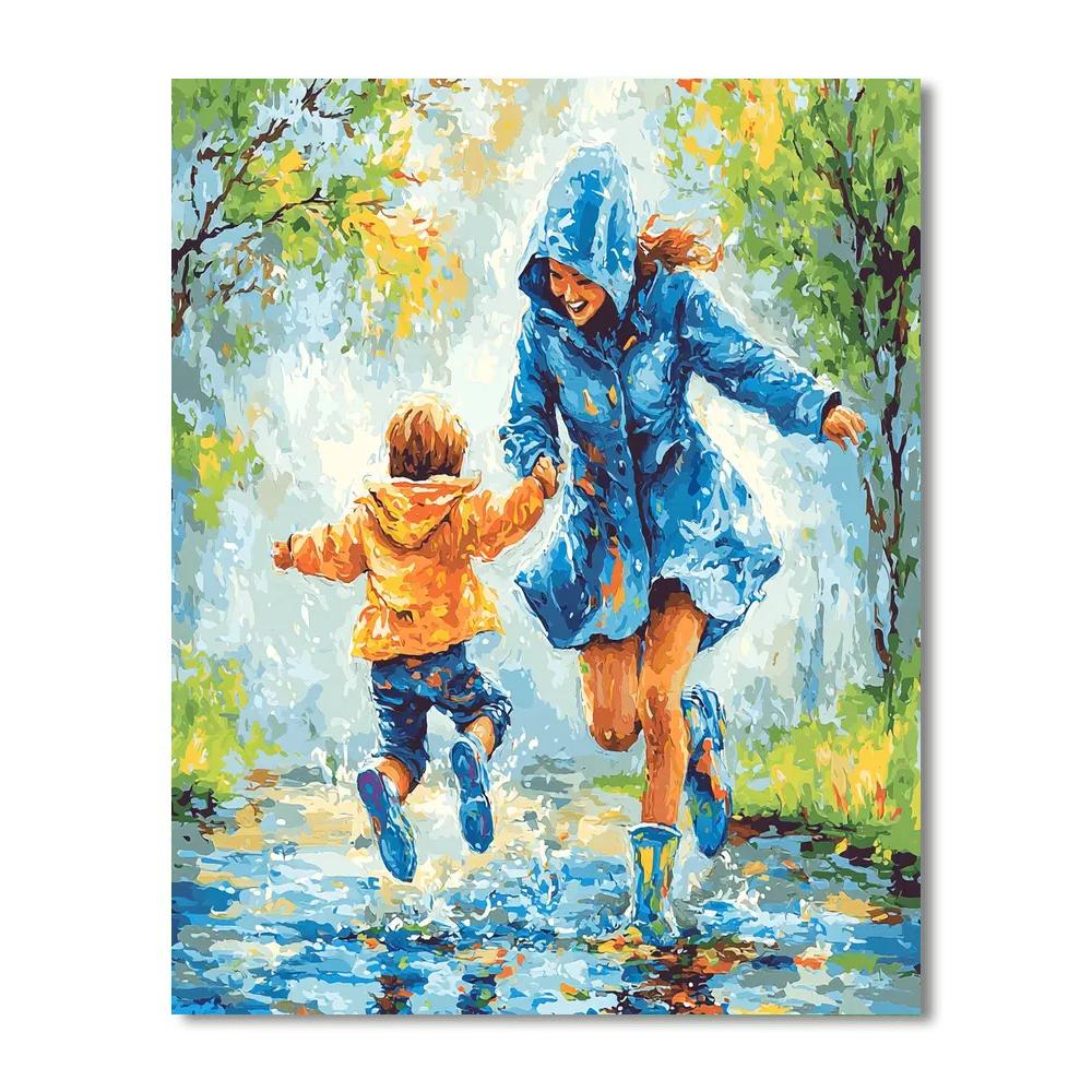 Together In The Rain Paint By Number