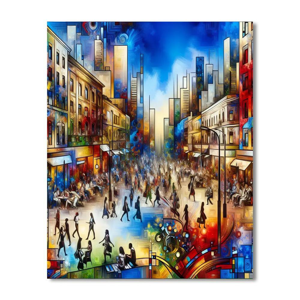 Lively City Vibes Numbered Painting Kits