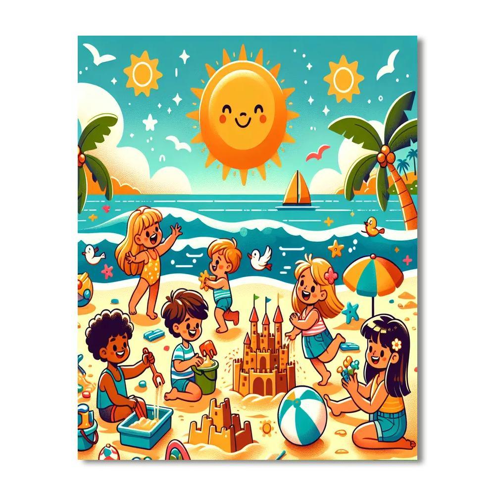 Adventure At The Beach Paint By Number