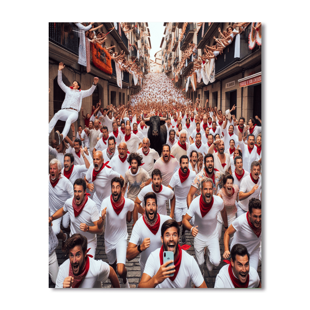 San Fermin - Spain Number Painting