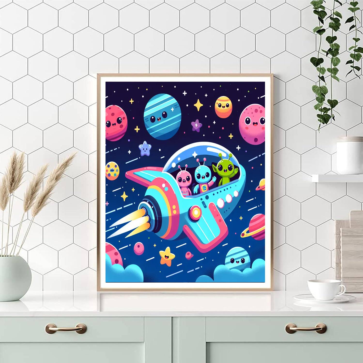Mysterious Space Painting Number Kit