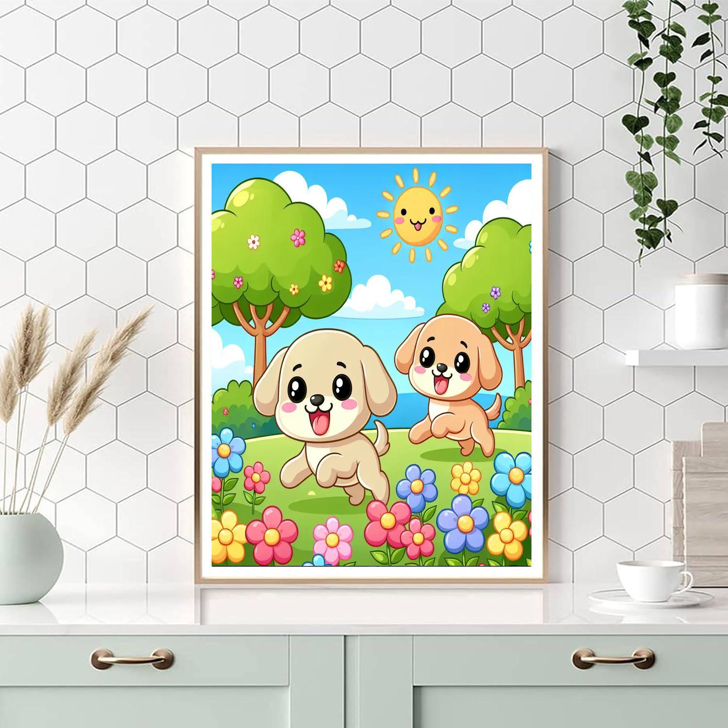 Puppy Pals Numbered Painting Kits