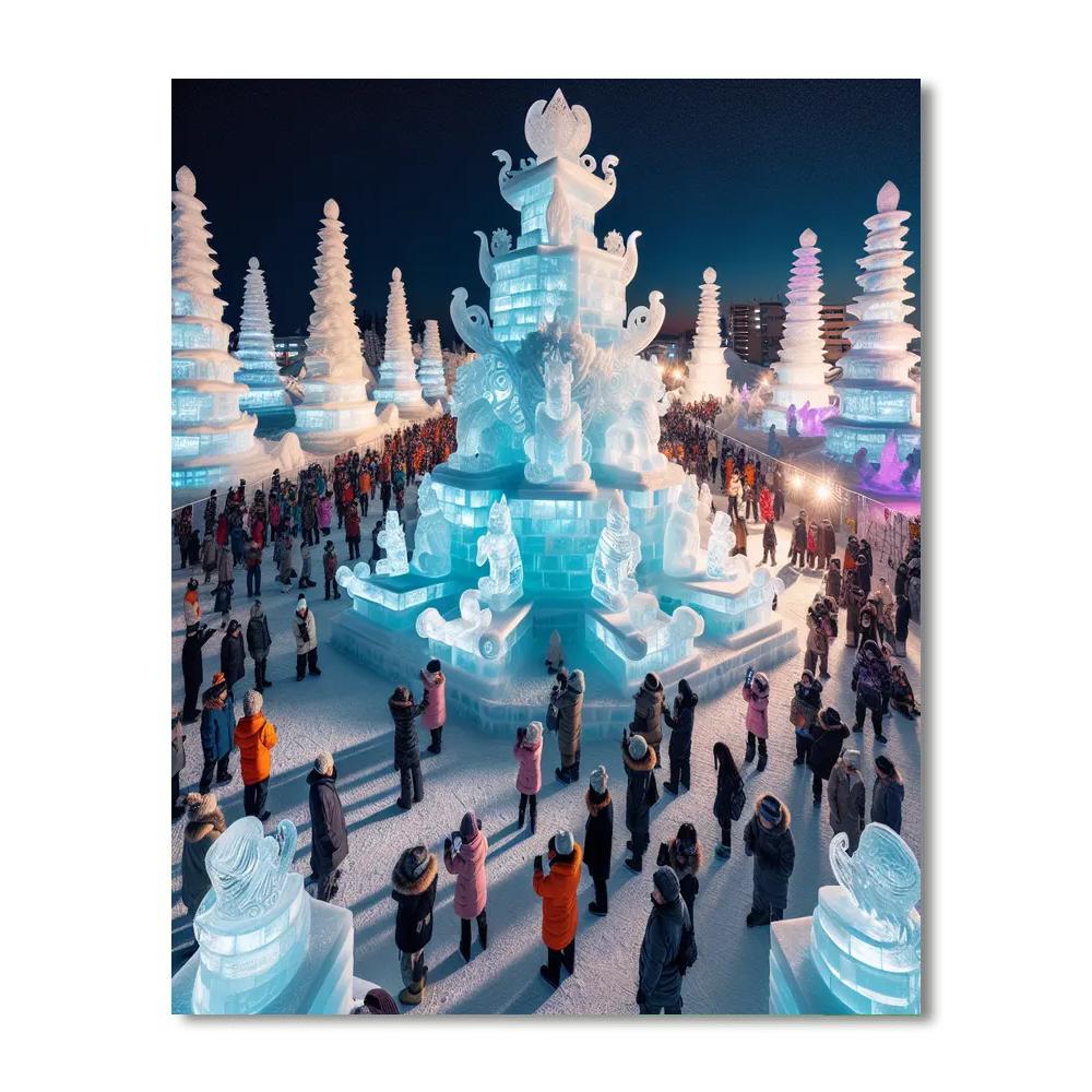 Matsuri In Sapporo - Japan Paint By Numbers Kits