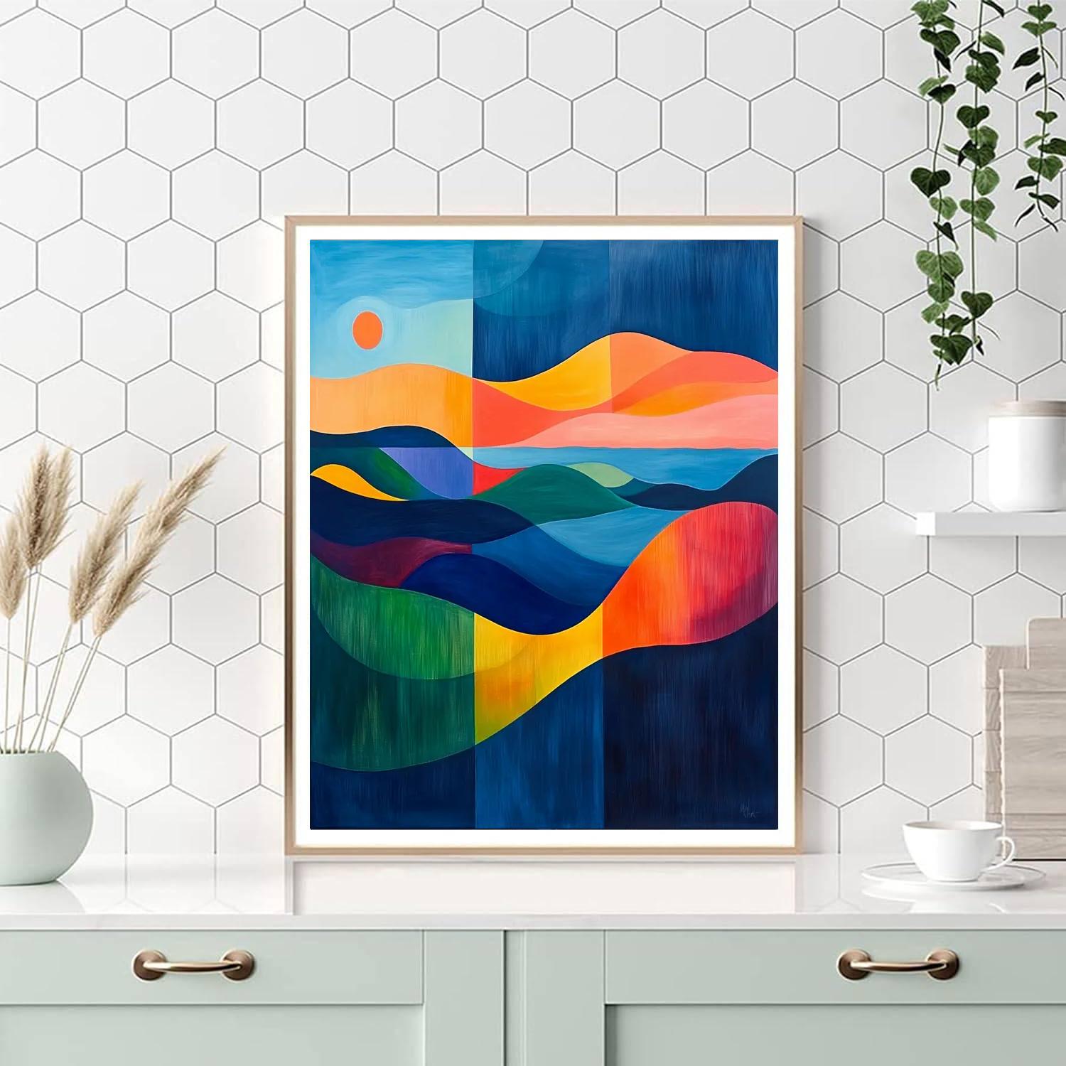 Paul Klee Inspired Chromatic Dialogue  Paint By Number