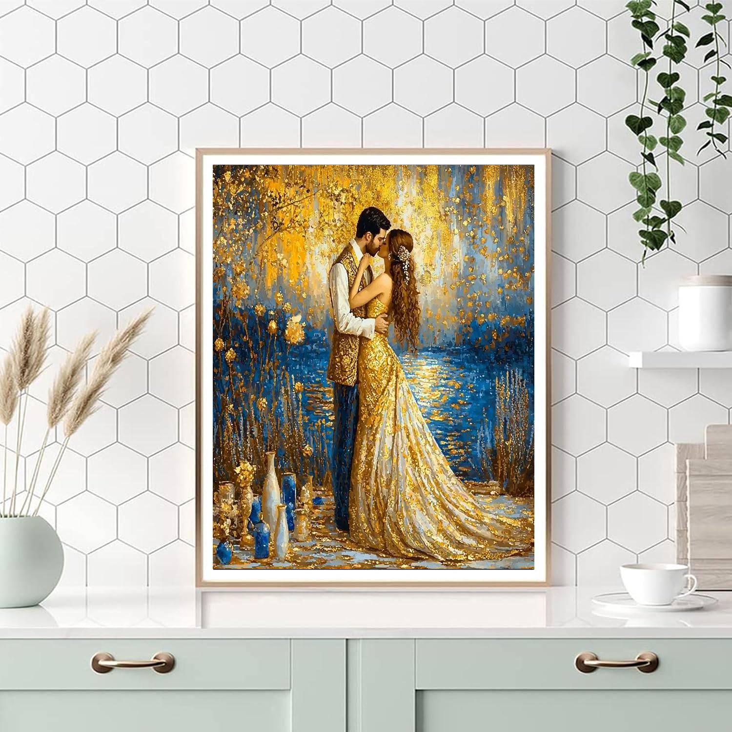 Gustav Klimt Inspired Golden Heritage  Paint By Numbers Kits