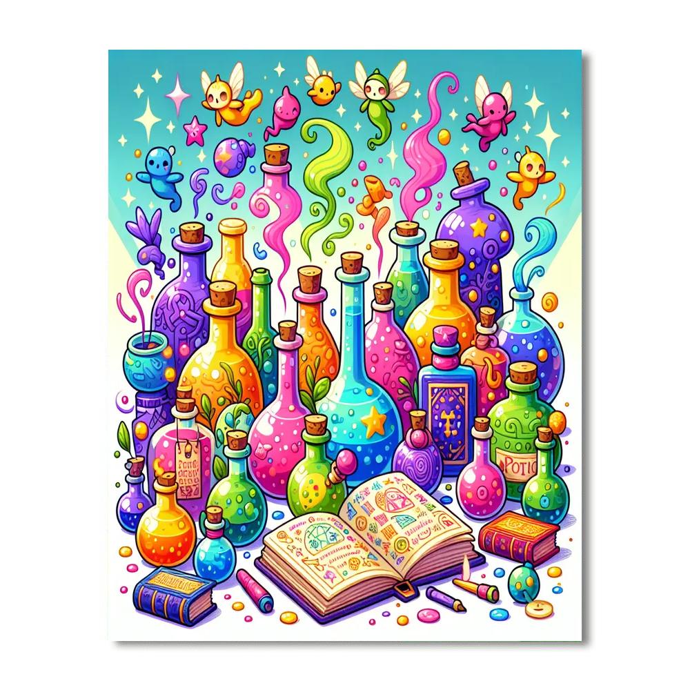 Magic Potion Adventure Number Painting