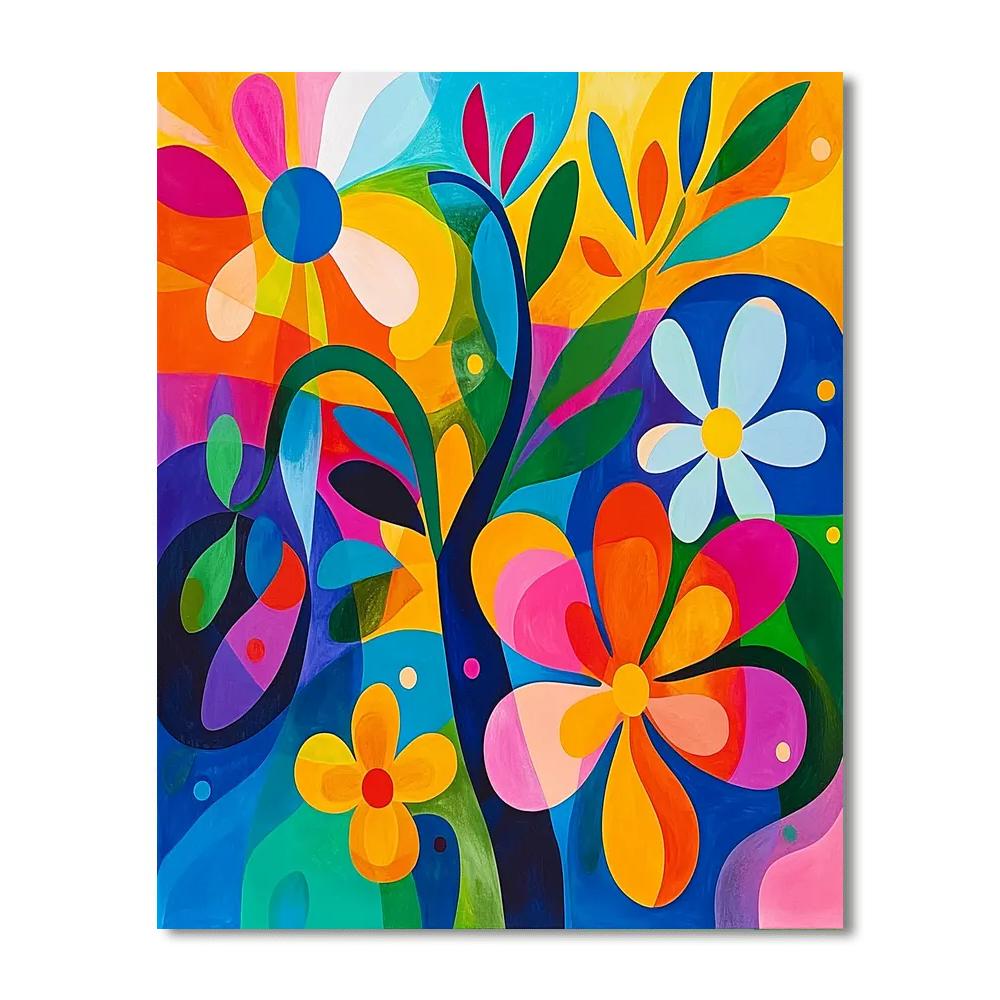 Joan Miró Inspired Organic Daydreams  Number Painting