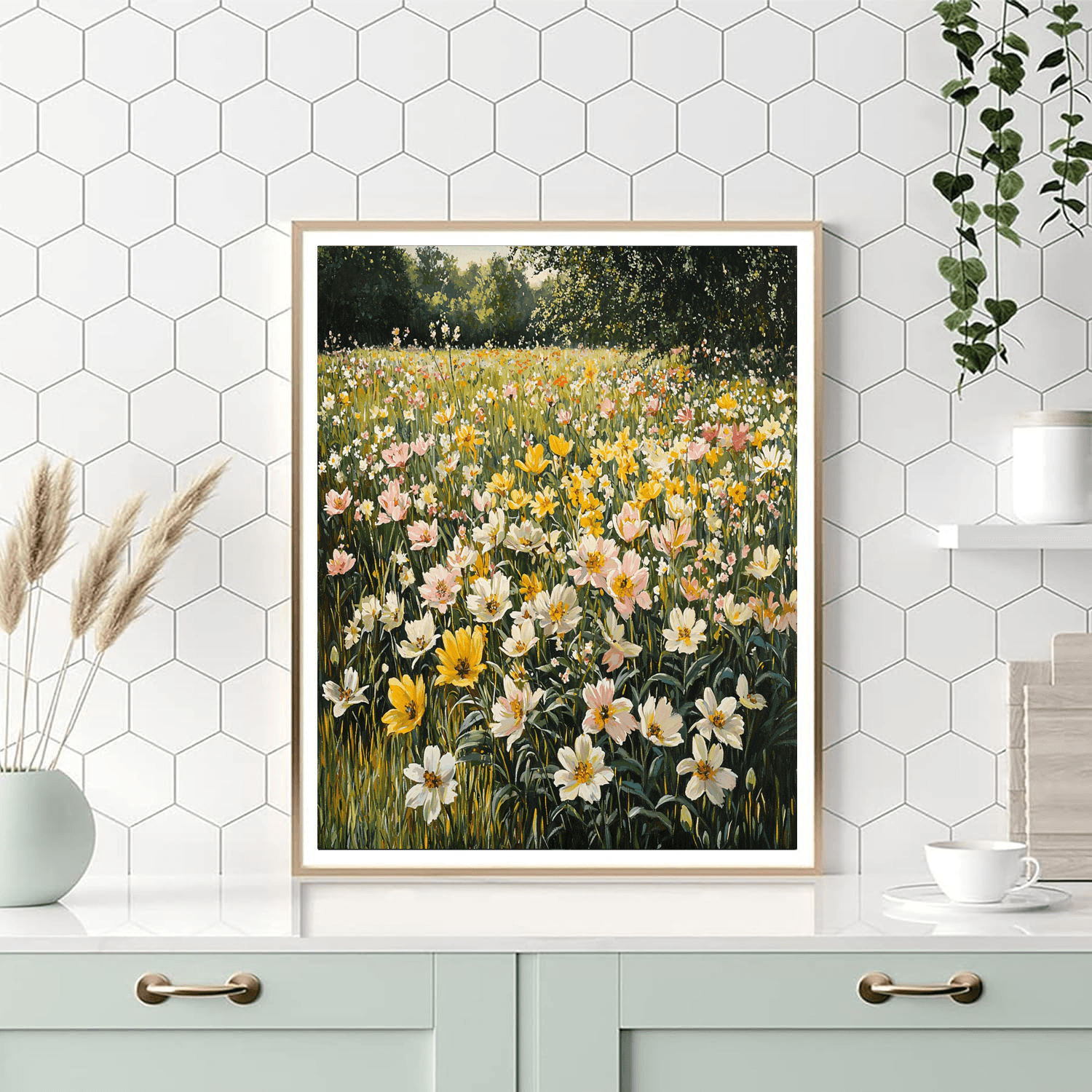 John Singer Sargent Inspired Peaceful Meadow Afternoon  Paint By Color