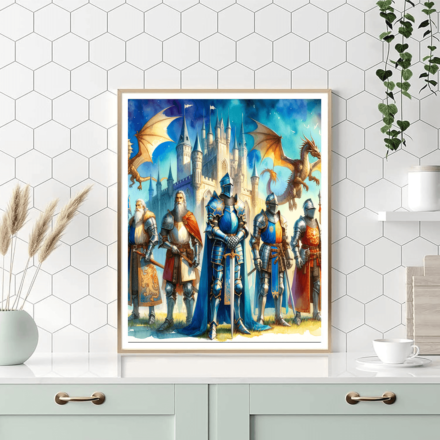 Royal Dragon Knights Paint By Color