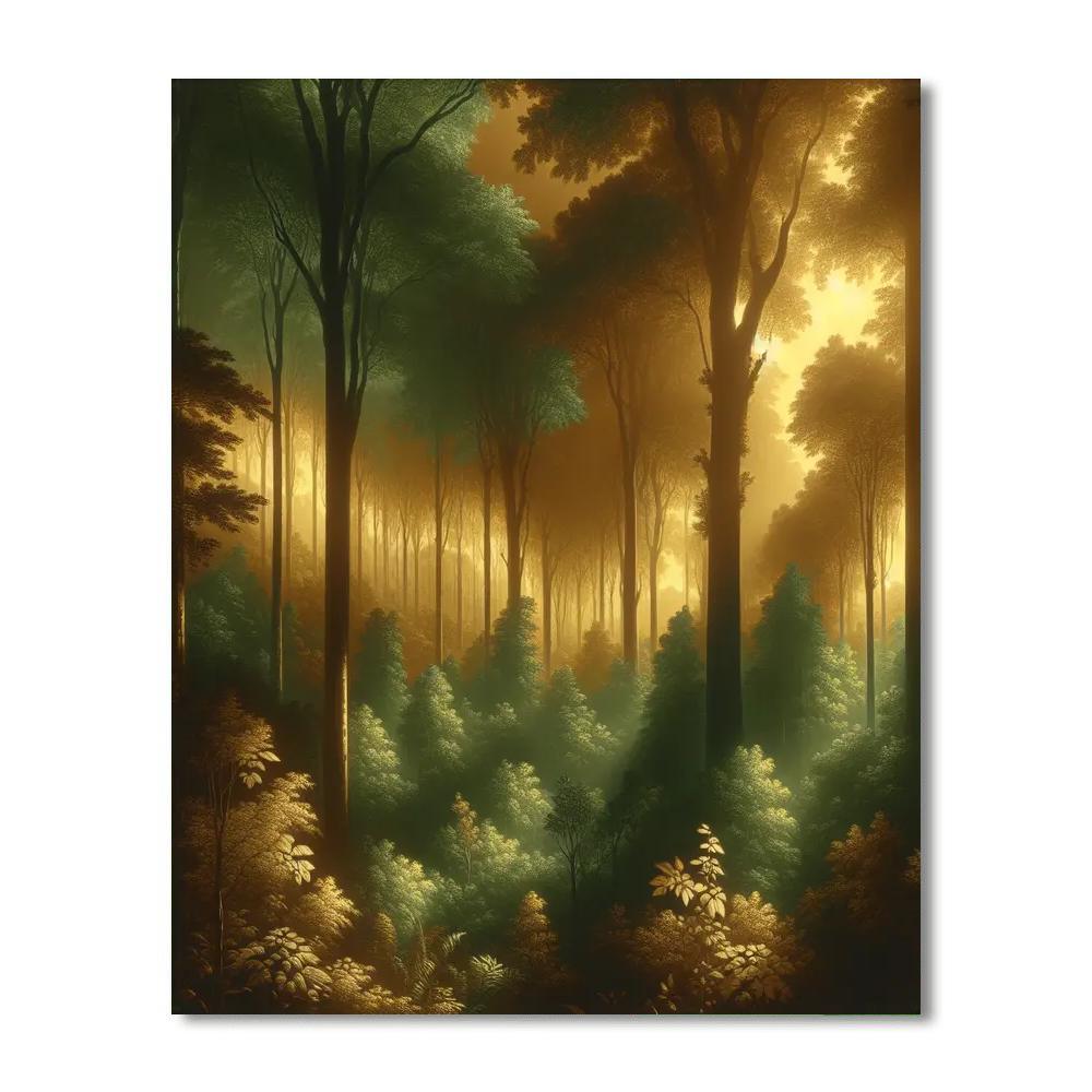 Sublime Forest Canopy Paint By Color
