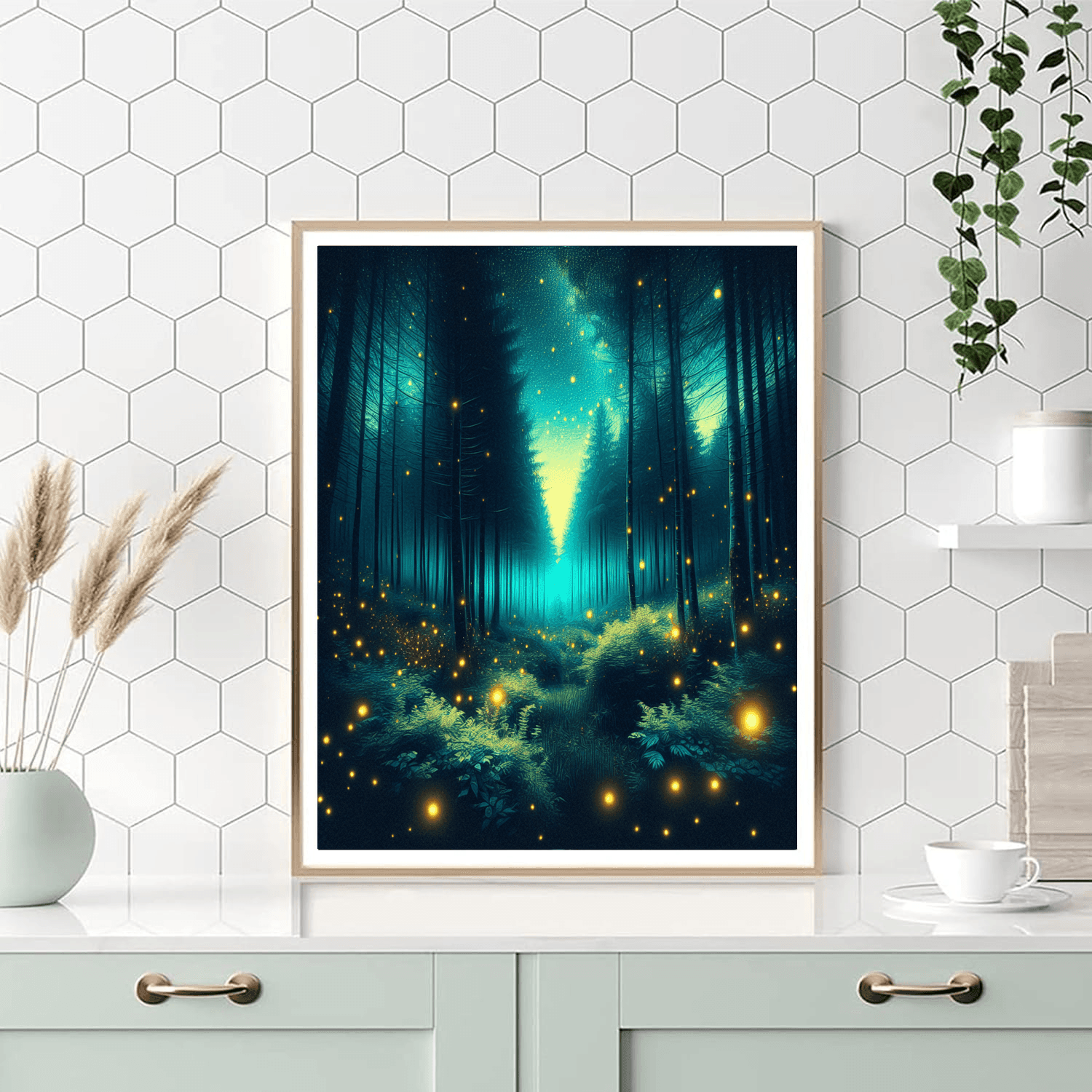 Mystical Forest Night Number Painting