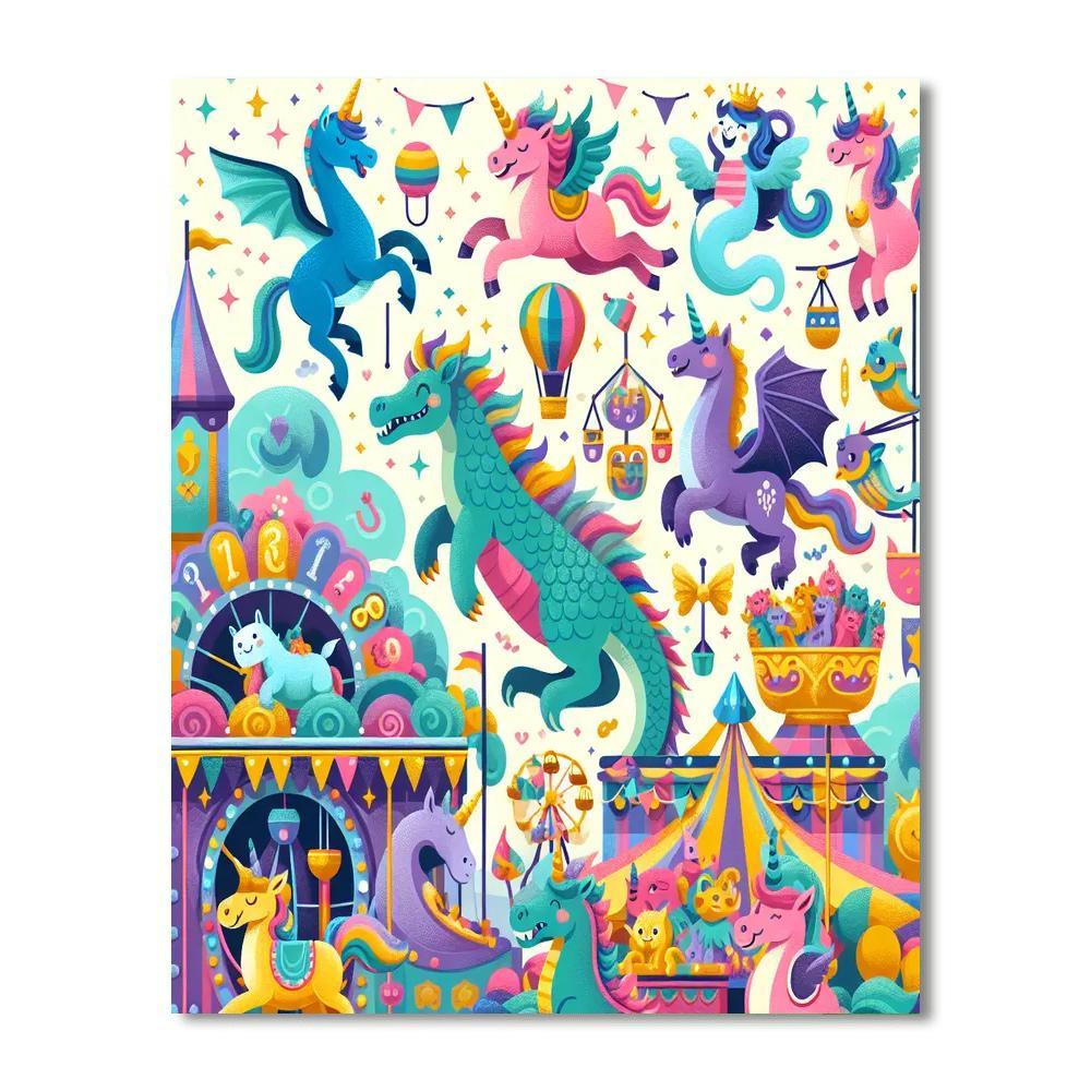 Magical Creature Carnival Numbered Painting Kits
