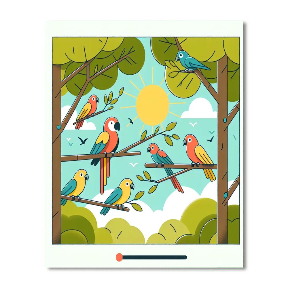 Fantastic Feathered Friends Numbered Painting Kits