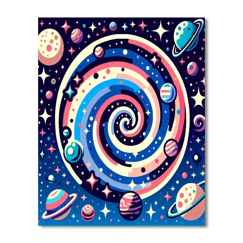 Galactic Galaxy Numbered Painting Kits