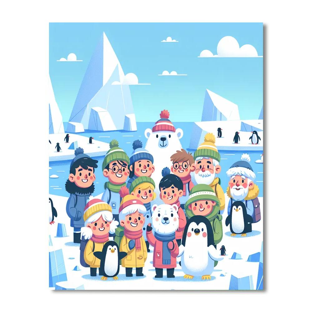 Exploring The Frozen Tundra Numbered Painting Kits