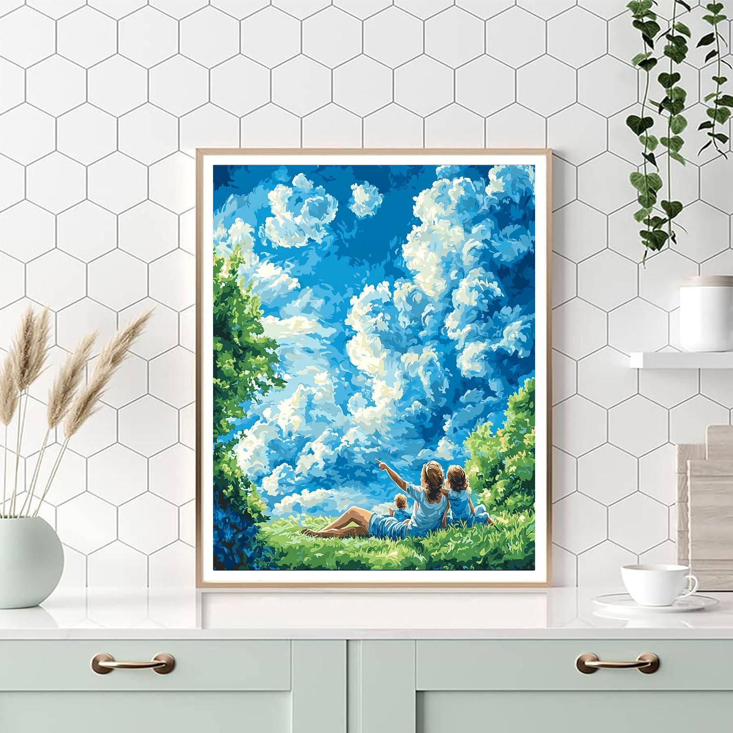 Memories In The Clouds DIY Paint By Numbers