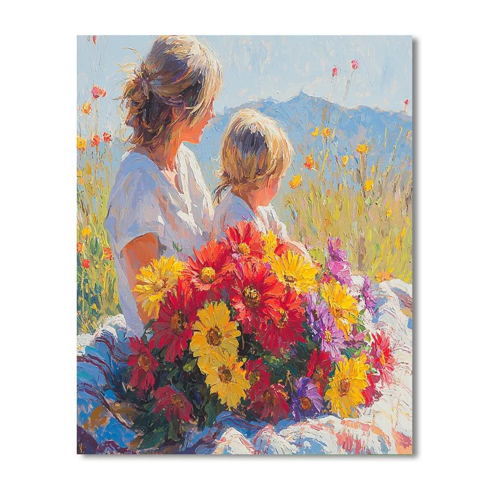 Mom's Heart In Bloom Paint By Numbers Kits