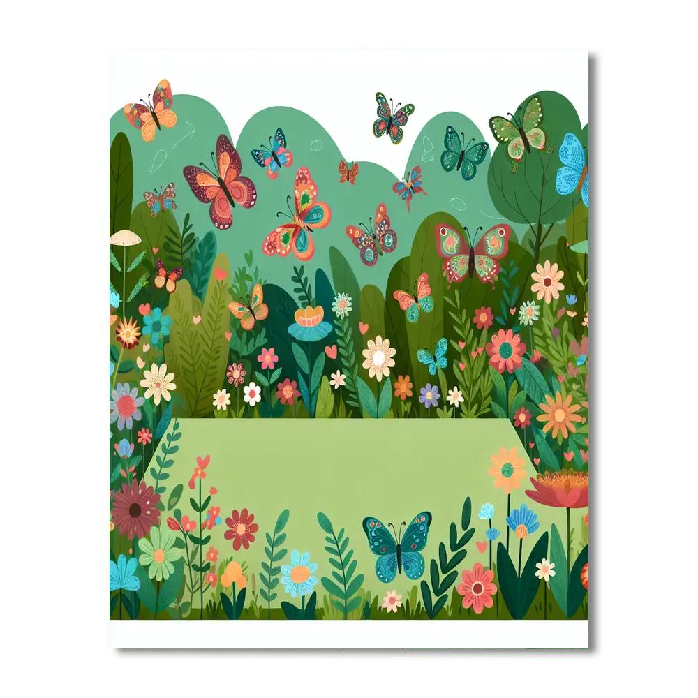 Butterfly Paradise Numbered Painting Kits