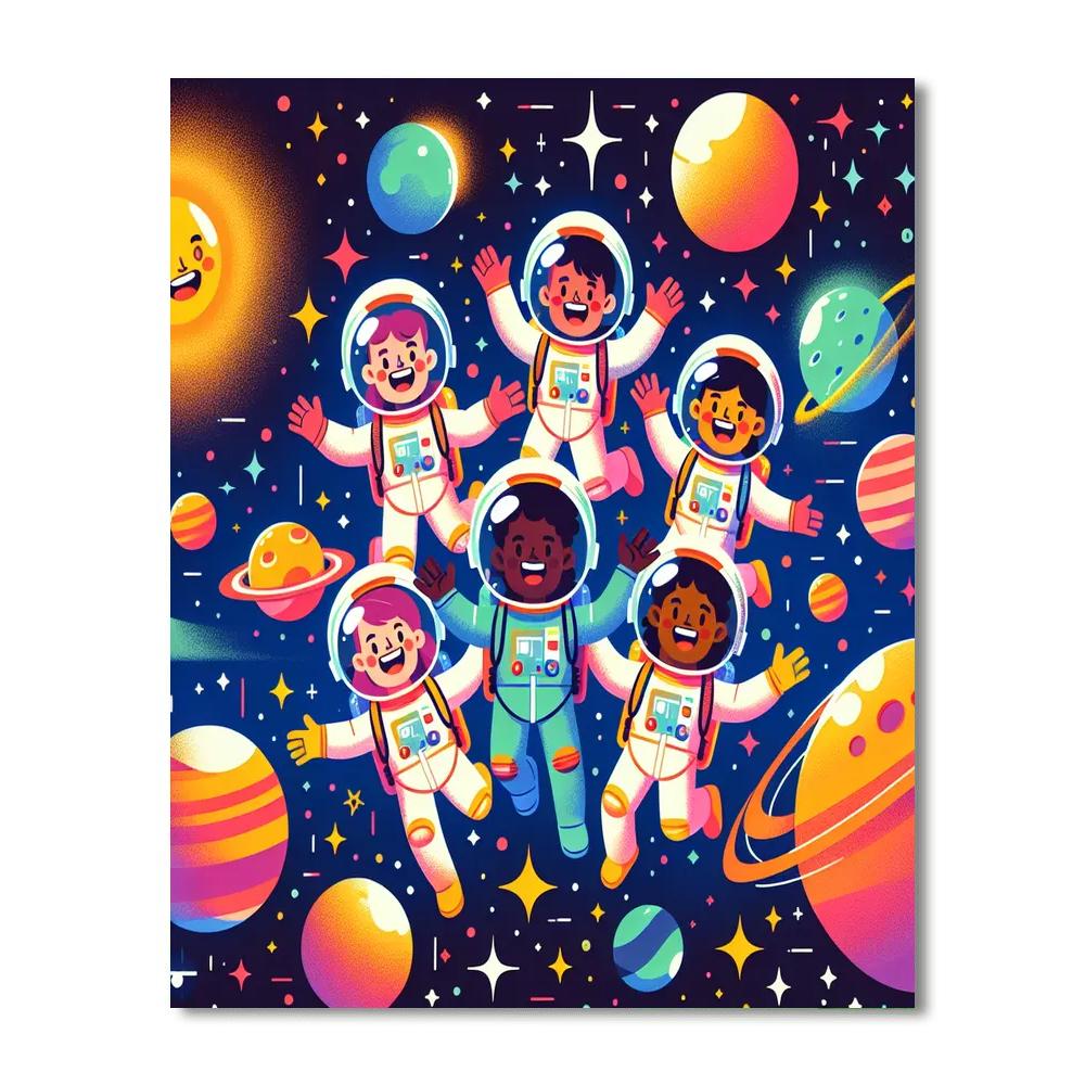 Space Odyssey Mission Painting Number Kit