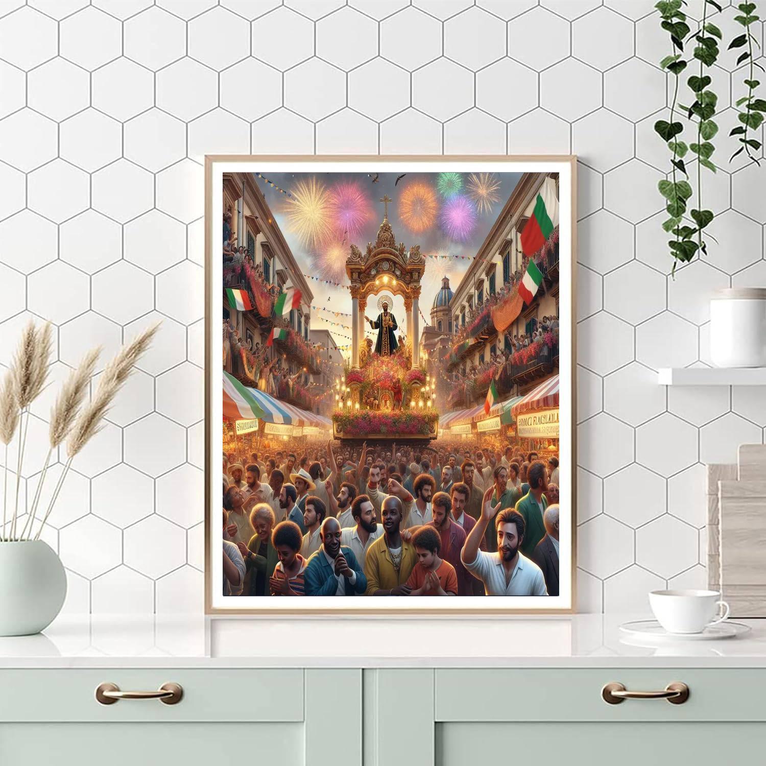 Feast Of Saint Rosalia - Italy Paint By Numbers