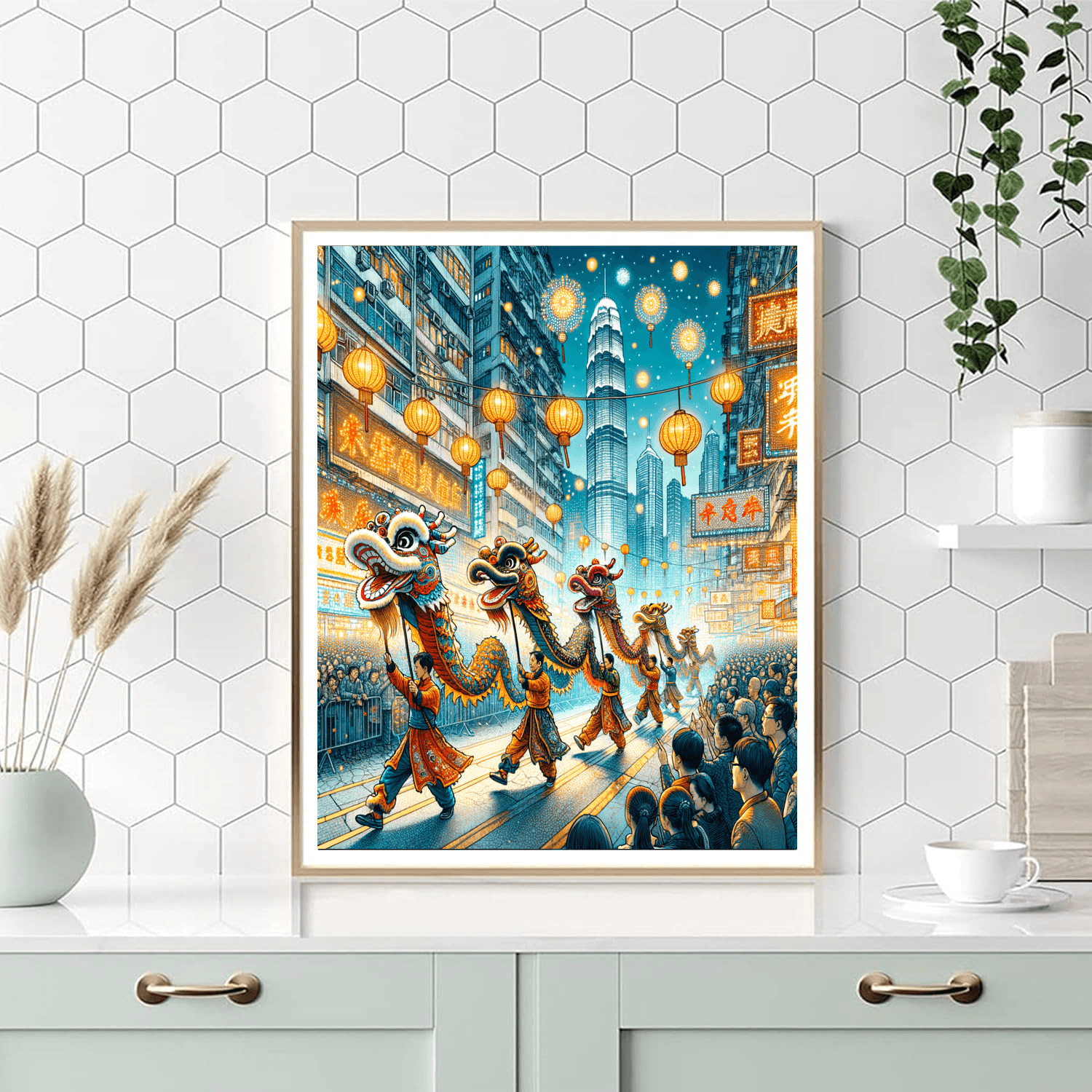 Lunar New Year Parade - Hong Kong Painting By Numbers Kit