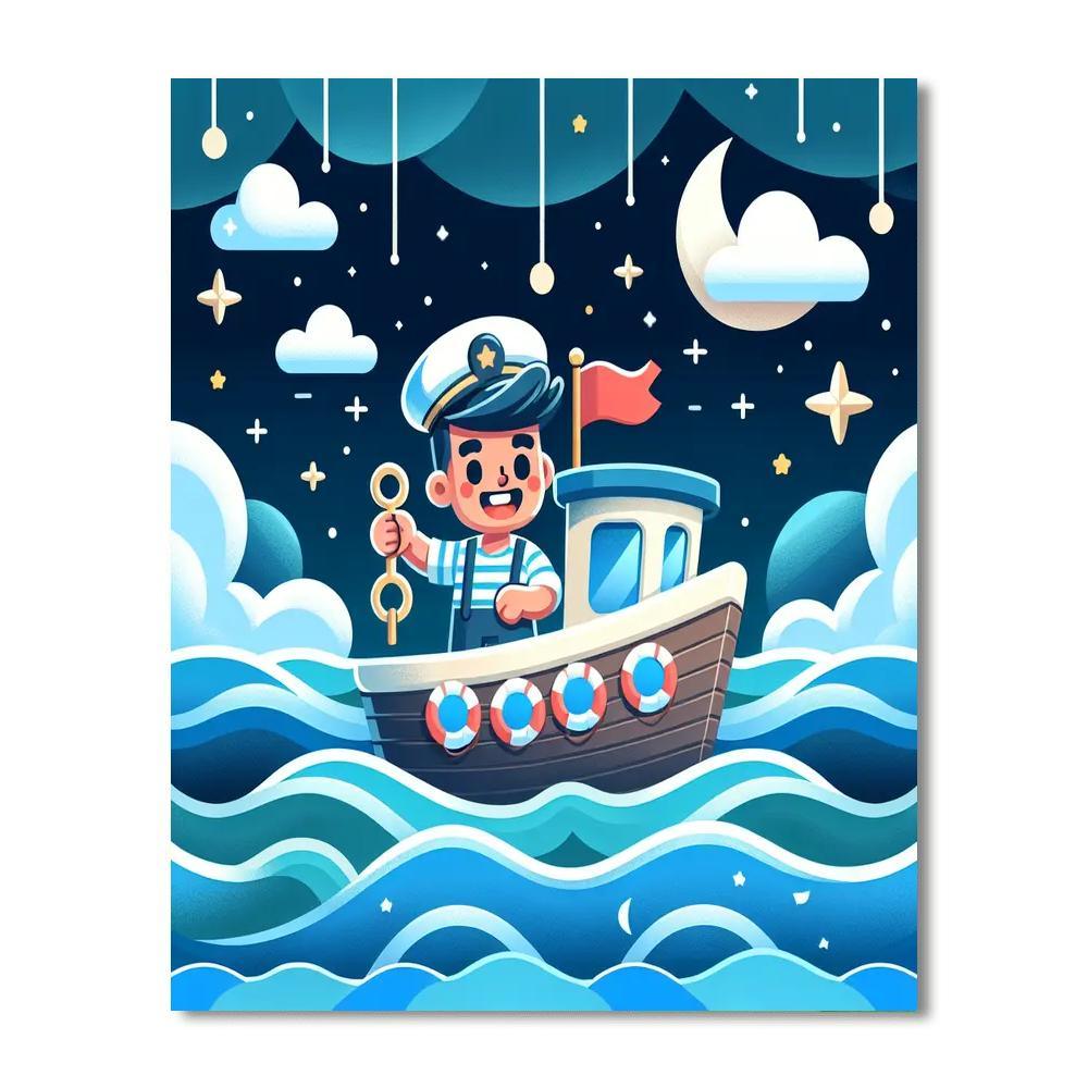 Starry Sailor Paint By Color