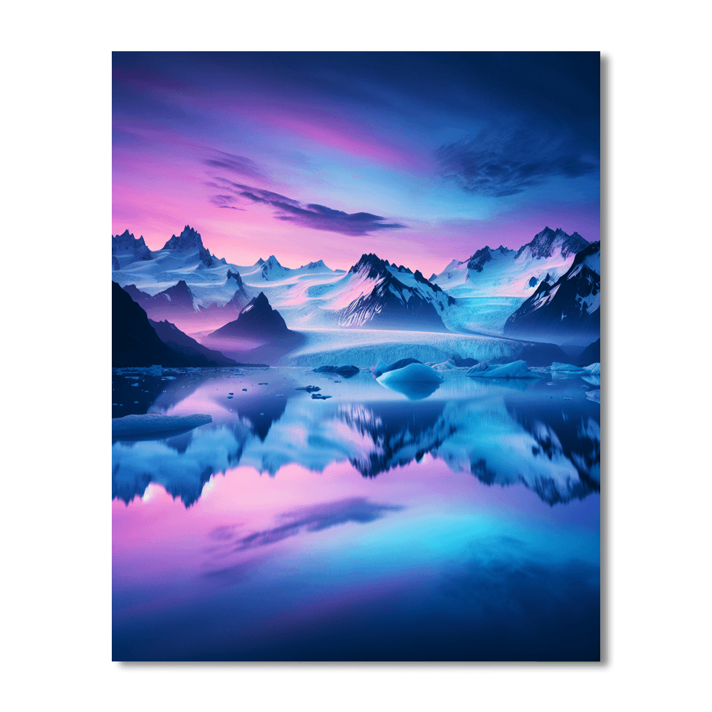 Glacial Twilight Harmony Paint By Numbers