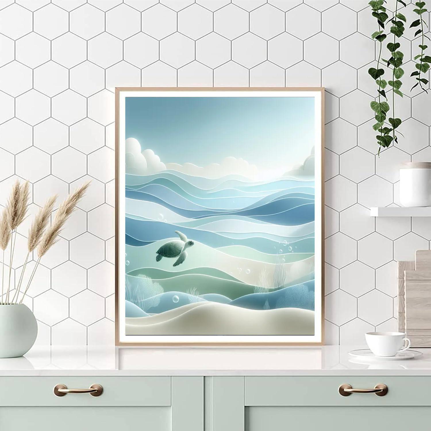 Turtle's Ocean Serenity Paint By Numbers Kits
