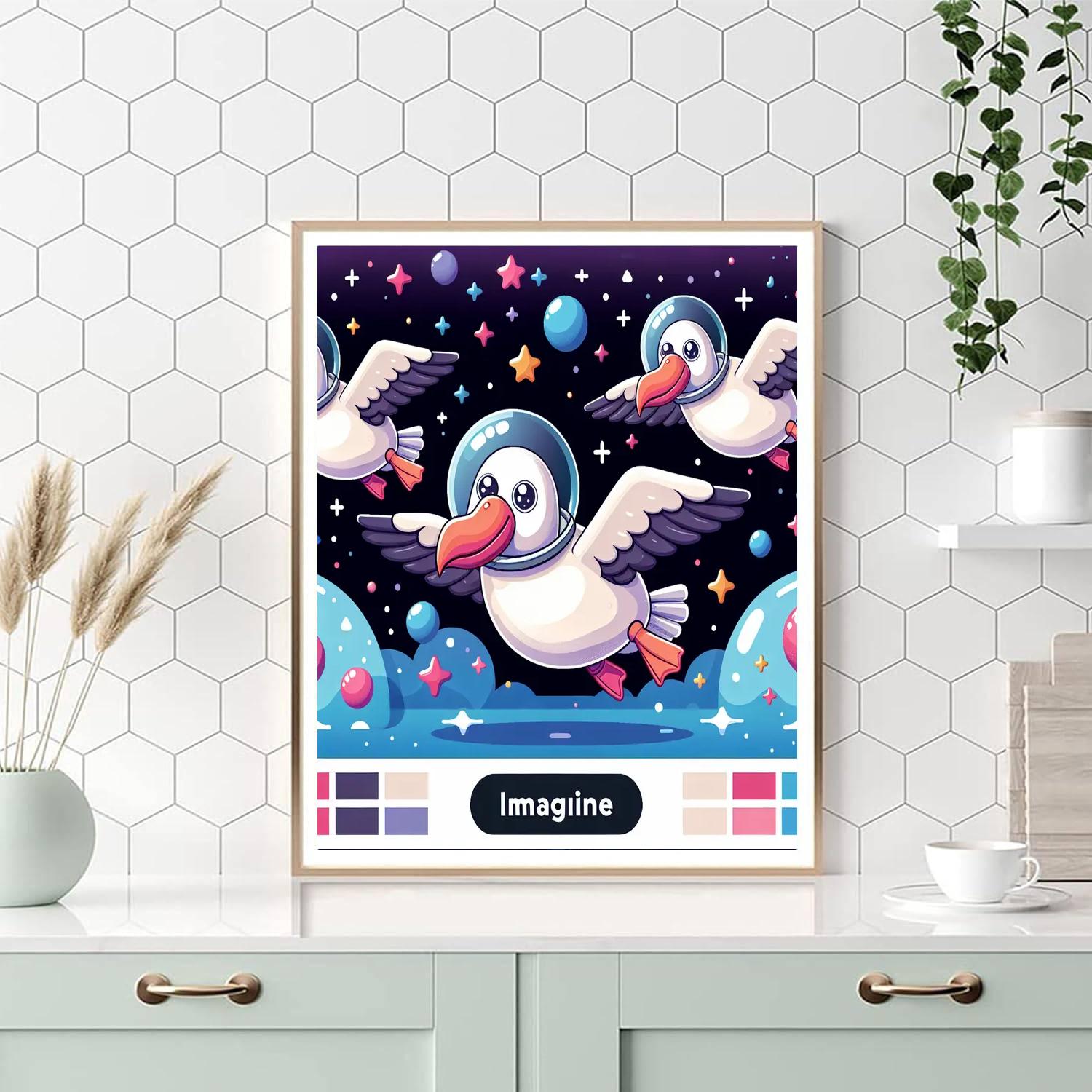 Astral Adventure Albatross Numbered Painting Kits