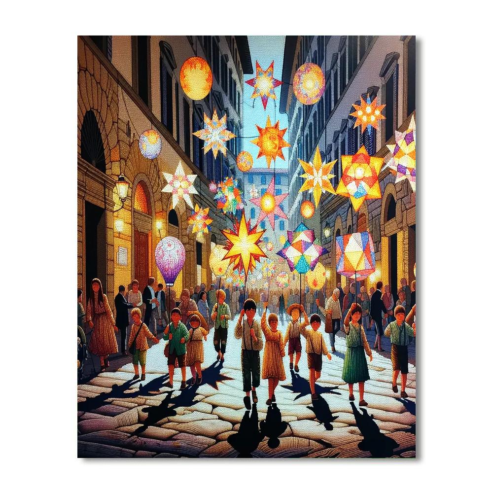 Festa Della Rificolona - Florence, Italy Painting Number Kit