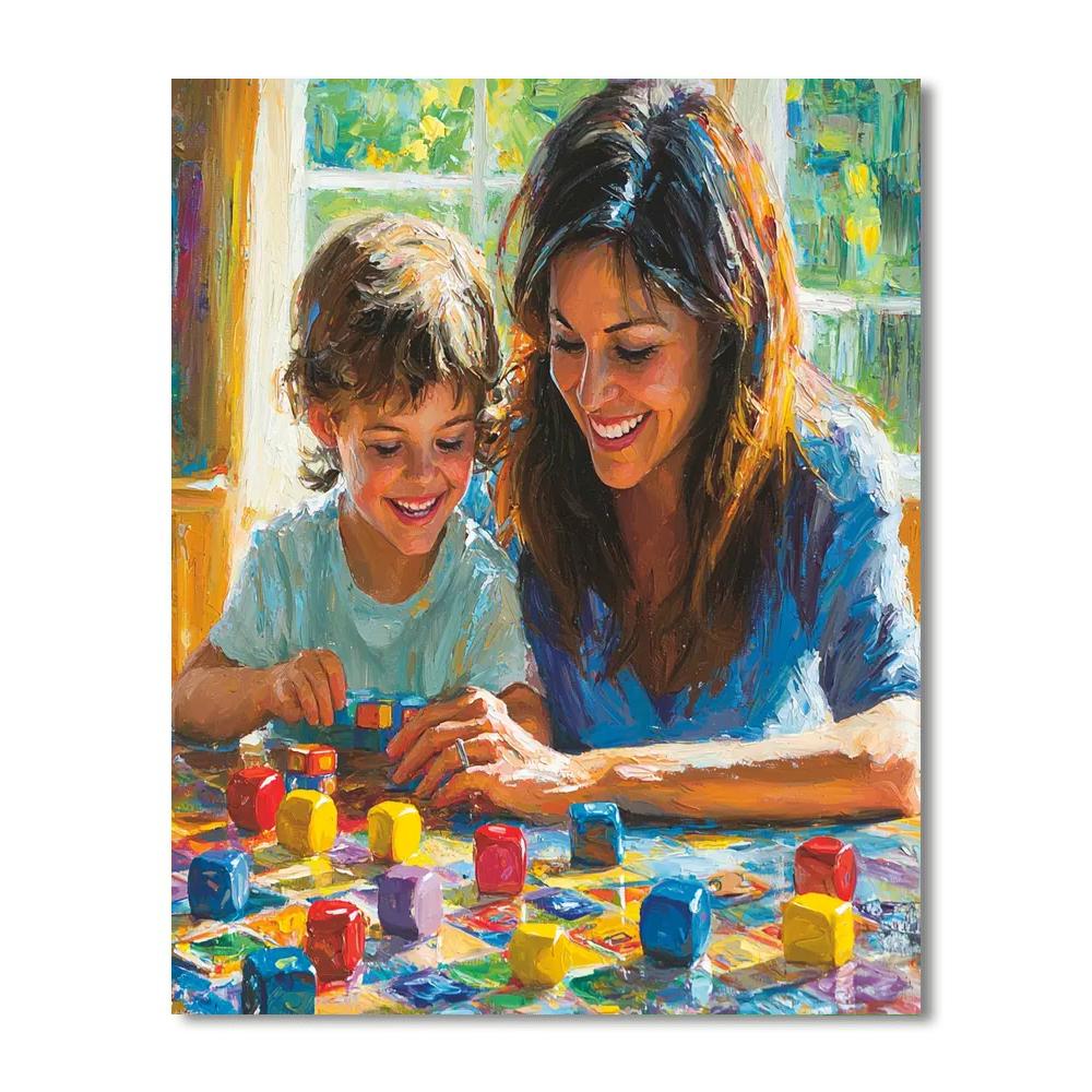 Family Game Night Paint By Number
