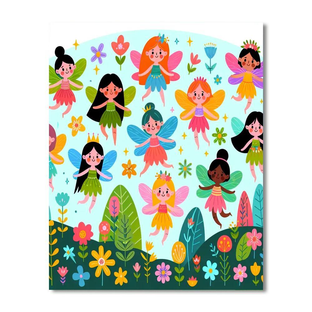 Fanciful Fairy Flight Paint By Numbers