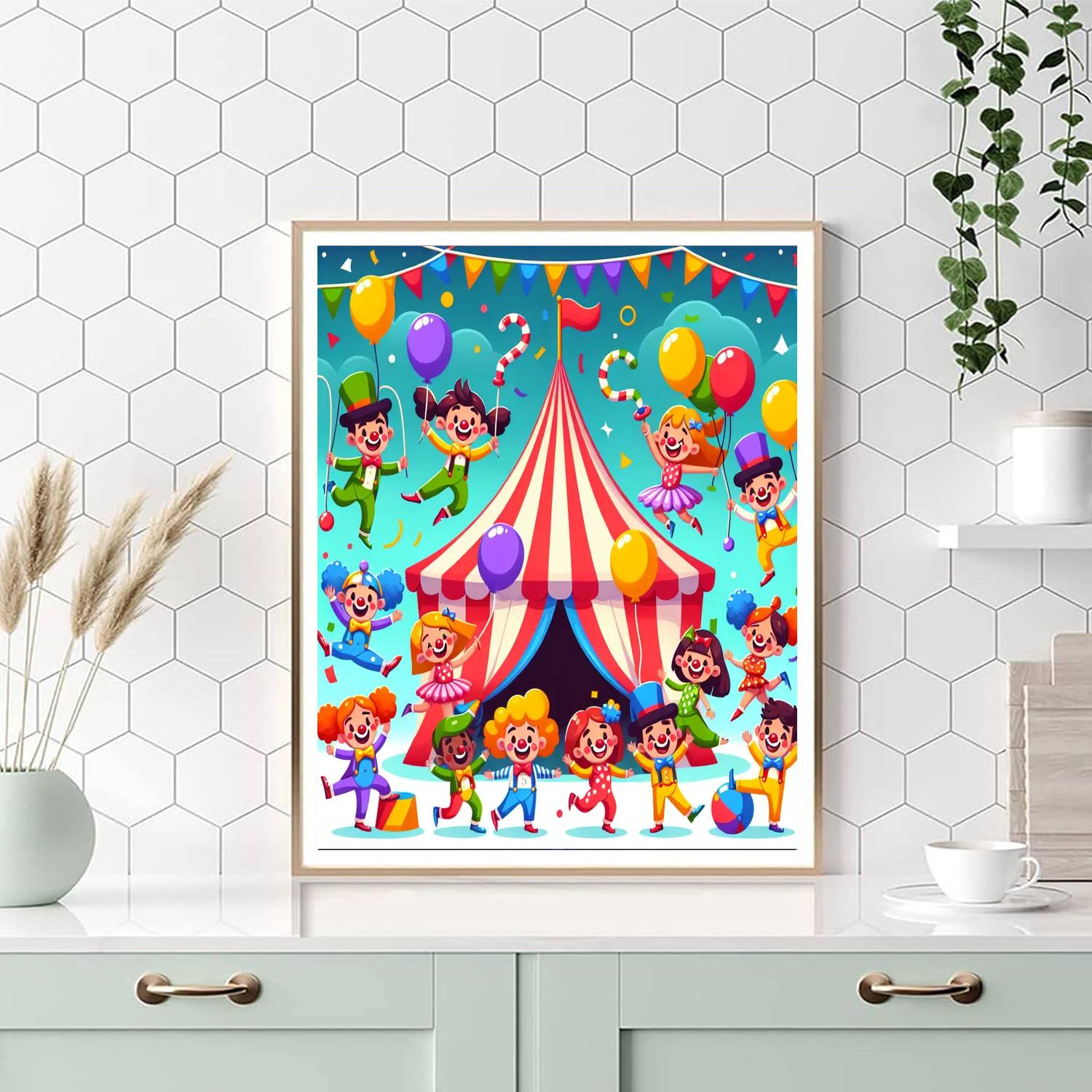 Silly Circus Friends Numbered Painting Kits