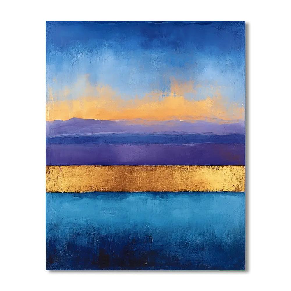 Mark Rothko Inspired Ethereal Twilight Serenity  Numbered Painting Kits